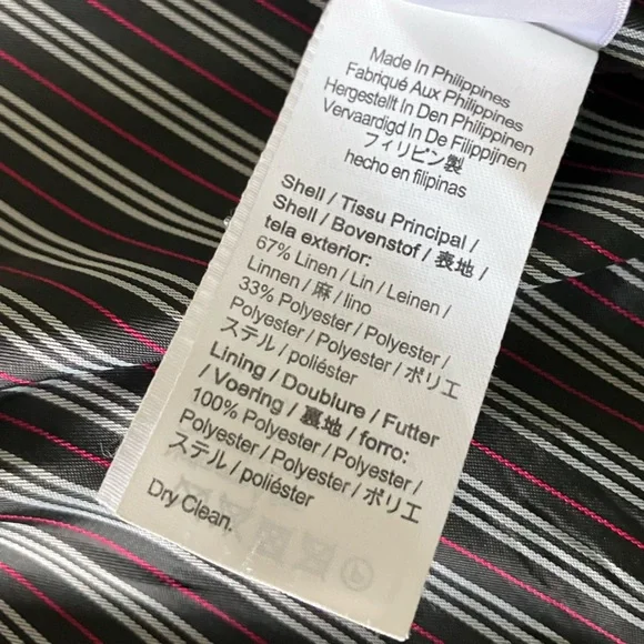 J CREW Parke Black Linen Blend Blazer Size 18 - Picture 12 of 12